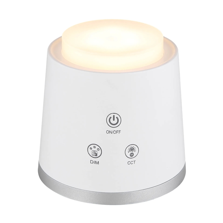 Globo - LED Dimbare Touch Tafellamp 4-in-1 LED/6W/3,7V 3000K/4000K/6500K 1500 mAh USB wit