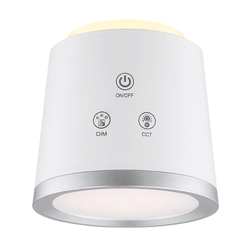 Globo - LED Dimbare Touch Tafellamp 4-in-1 LED/6W/3,7V 3000K/4000K/6500K 1500 mAh USB wit