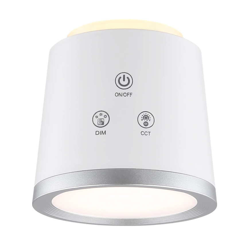 Globo - LED Dimbare Touch Tafellamp 4-in-1 LED/6W/3,7V 3000K/4000K/6500K 1500 mAh USB wit