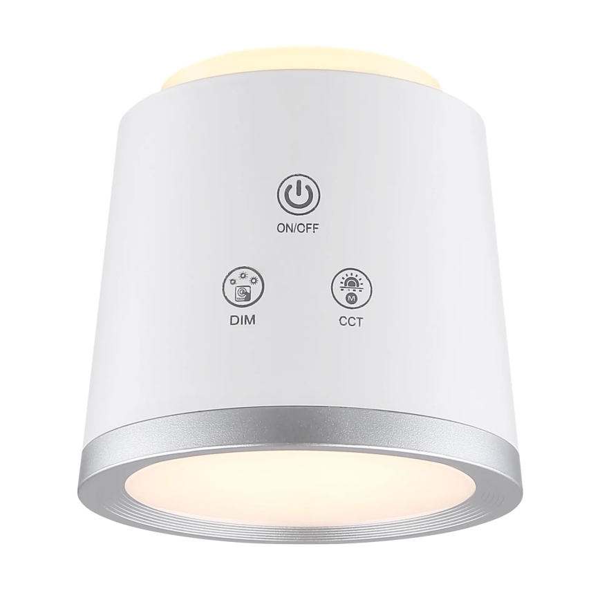 Globo - LED Dimbare Touch Tafellamp 4-in-1 LED/6W/3,7V 3000K/4000K/6500K 1500 mAh USB wit