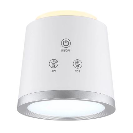 Globo - LED Dimbare Touch Tafellamp 4-in-1 LED/6W/3,7V 3000K/4000K/6500K 1500 mAh USB wit