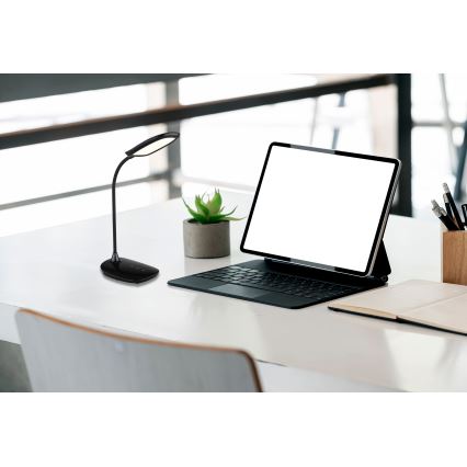 Globo - Lampe de table tactile à intensité variable LED/9W/230V 3000K/4000K/6500K CRI 90 noir