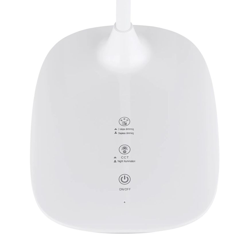 Globo - Dimbaar LED touch tafellampje LED/9W/230V 3000K/4000K/6500K CRI 90 wit