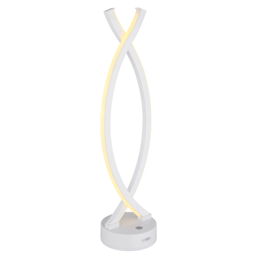 Globo - LED dimbare touch tafellamp LED/1W/3,7V 3000K 1800 mAh USB wit