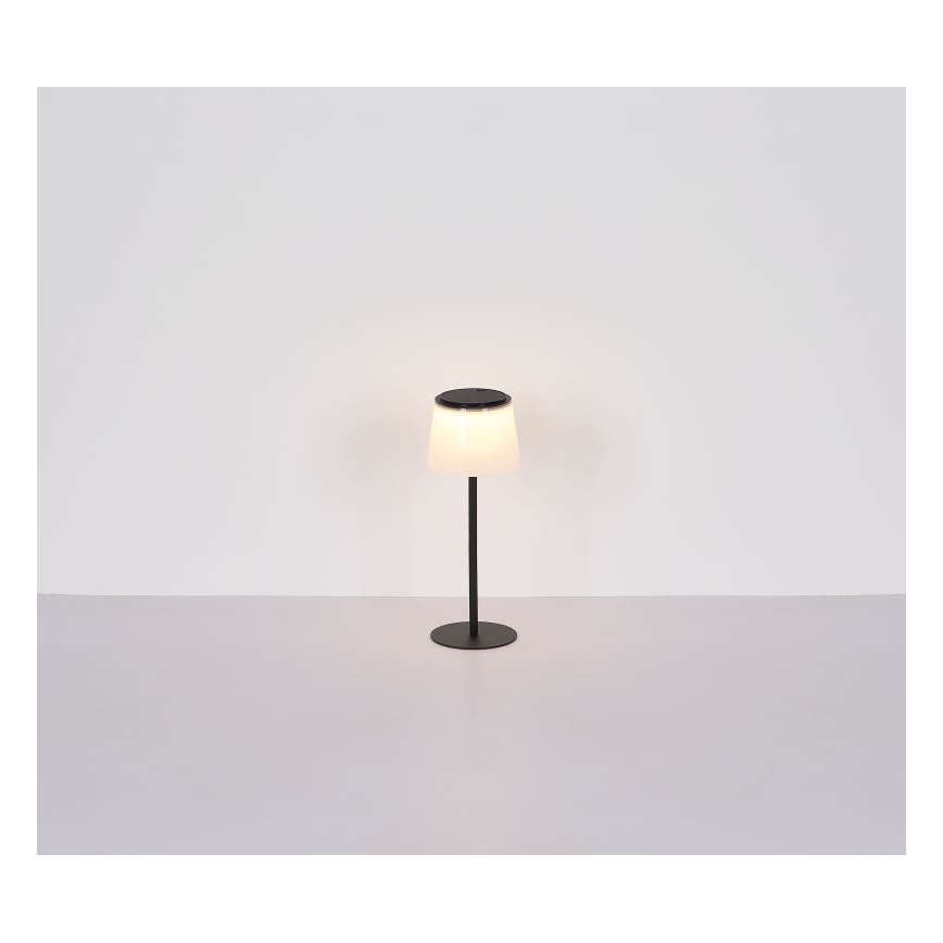 Globo - Lampe de table extérieure tactile LED dimmable LED/1,8W/5V IP44 1800 mAh noir/blanc
