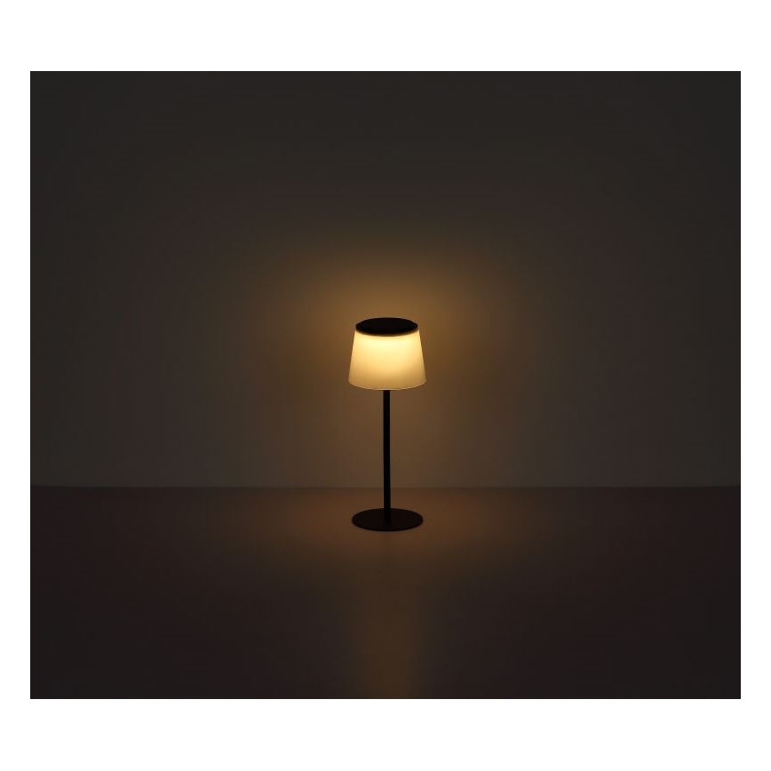 Globo - LED dimbare touch buiten tafellamp LED/1,8W/5V IP44 1800 mAh zwart/wit