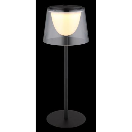 Globo - LED dimbare touch buiten tafellamp LED/1,8W/5V IP44 1800 mAh zwart/helder