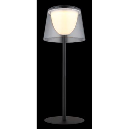 Globo - LED dimbare touch buiten tafellamp LED/1,8W/5V IP44 1800 mAh zwart/helder