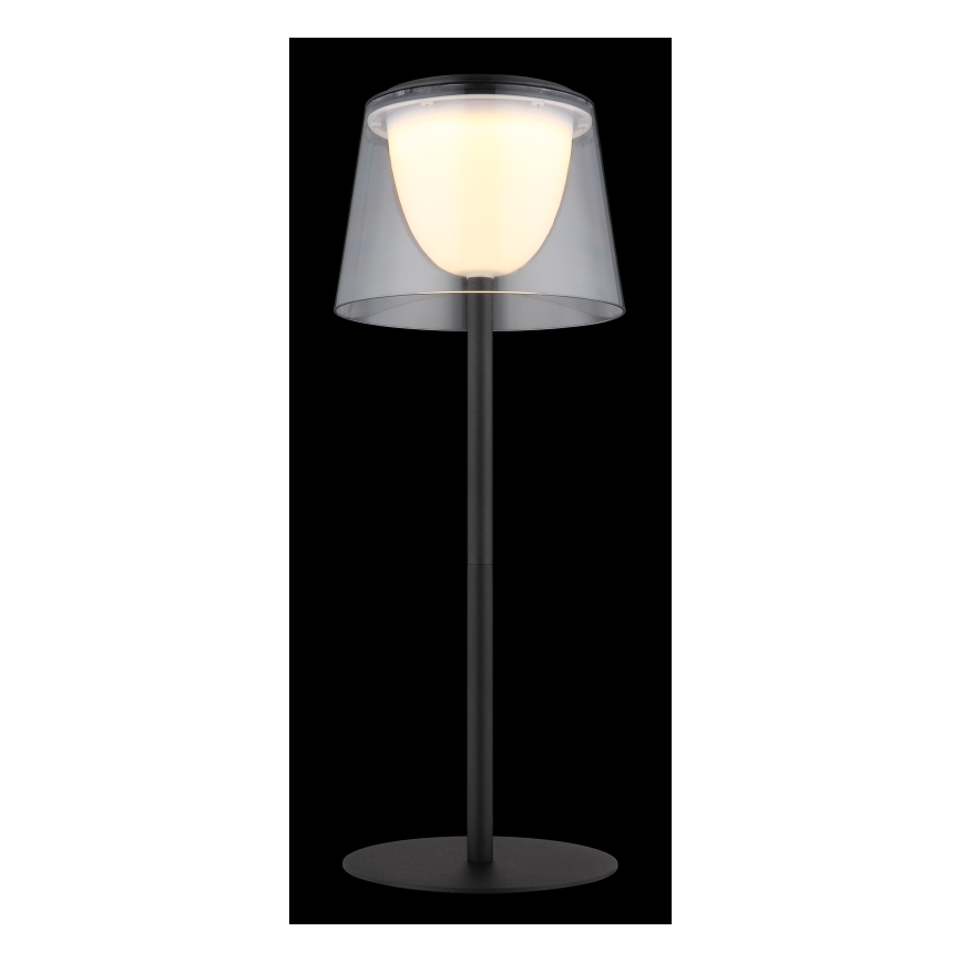 Globo - LED dimbare touch buiten tafellamp LED/1,8W/5V IP44 1800 mAh zwart/helder