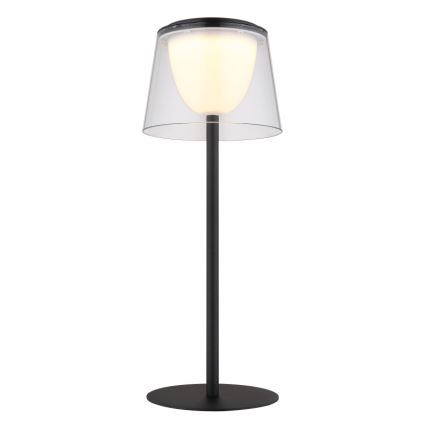 Globo - LED dimbare touch buiten tafellamp LED/1,8W/5V IP44 1800 mAh zwart/helder