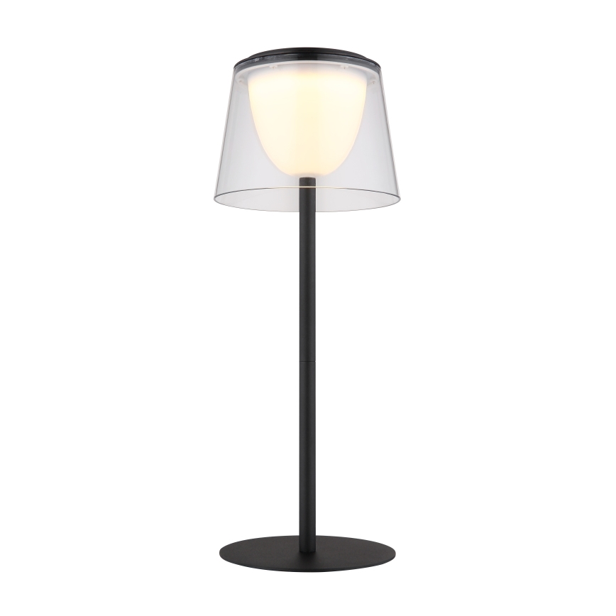 Globo - LED dimbare touch buiten tafellamp LED/1,8W/5V IP44 1800 mAh zwart/helder