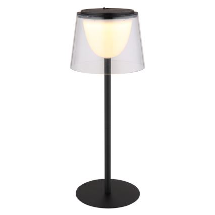 Globo - LED dimbare touch buiten tafellamp LED/1,8W/5V IP44 1800 mAh zwart/helder