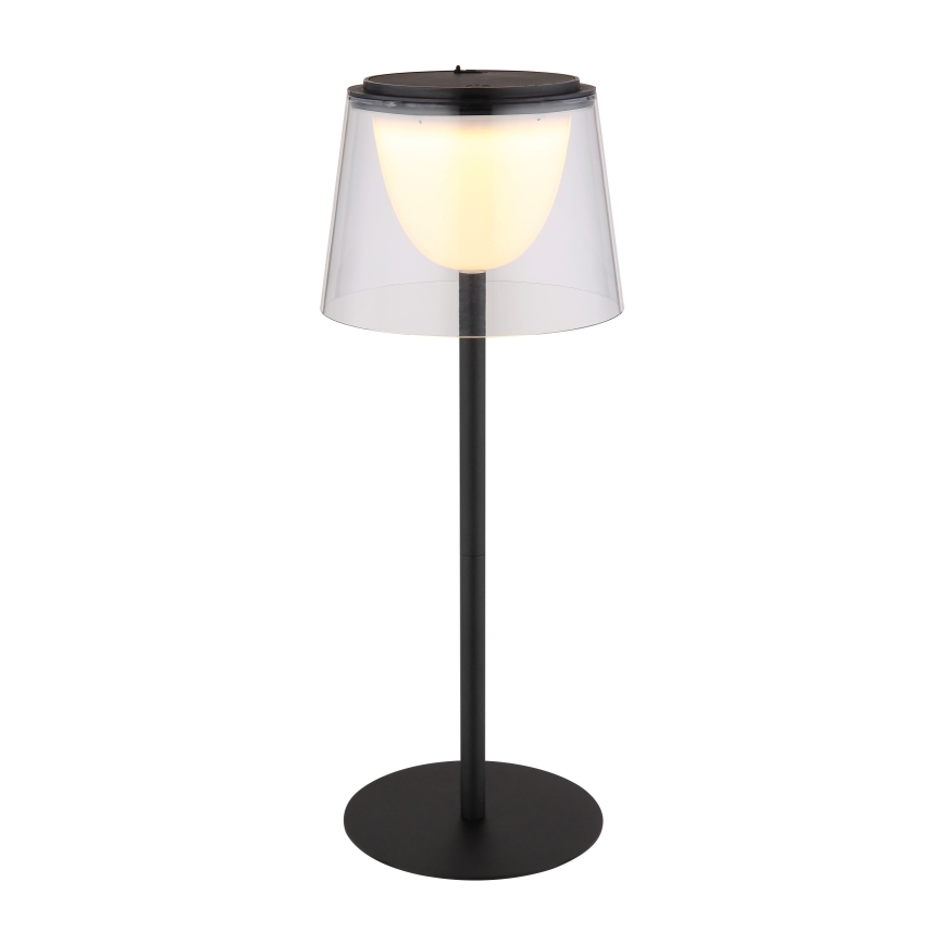 Globo - LED dimbare touch buiten tafellamp LED/1,8W/5V IP44 1800 mAh zwart/helder