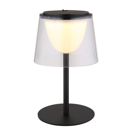 Globo - LED dimbare touch buiten tafellamp LED/1,8W/5V IP44 1800 mAh zwart/helder