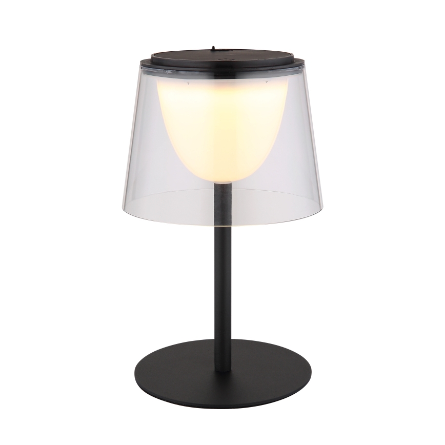 Globo - LED dimbare touch buiten tafellamp LED/1,8W/5V IP44 1800 mAh zwart/helder