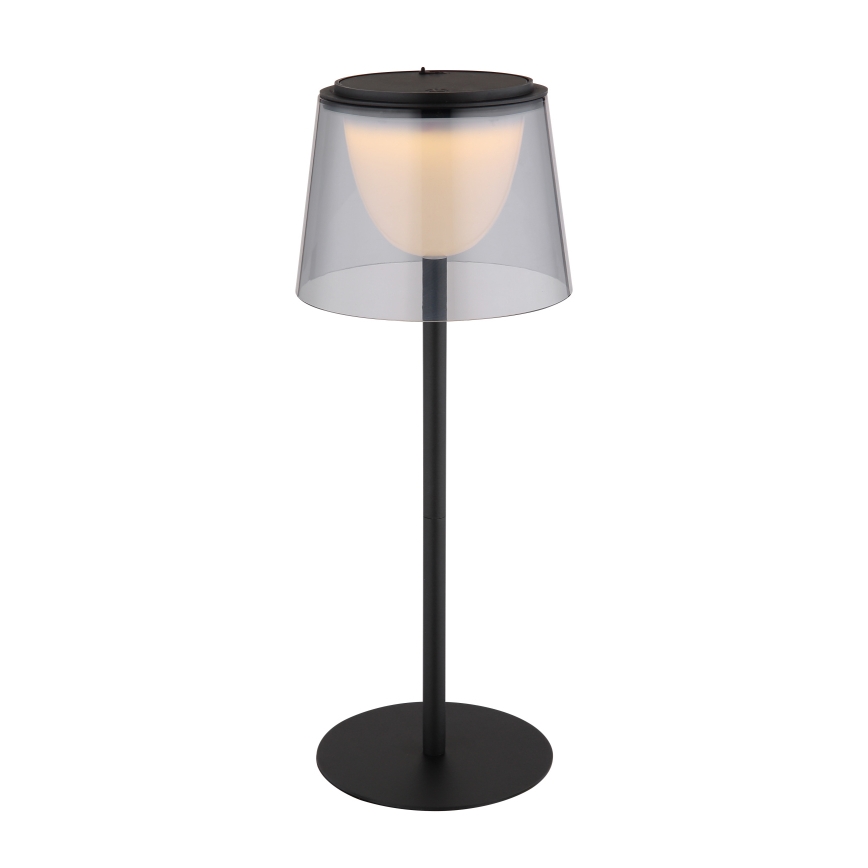 Globo - LED dimbare touch buiten tafellamp LED/1,8W/5V IP44 1800 mAh zwart/rookglas