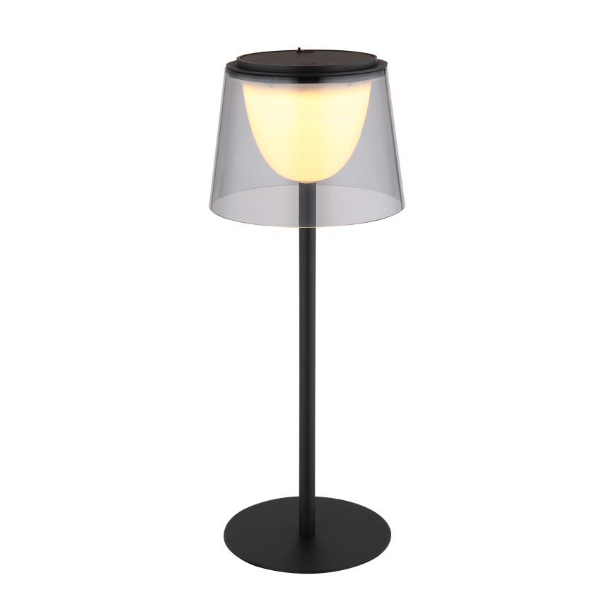 Globo - LED dimbare touch buiten tafellamp LED/1,8W/5V IP44 1800 mAh zwart/rookglas