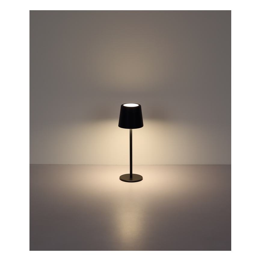 Globo - Lampe de table extérieure tactile LED dimmable LED/2W/5V 3000/4000/6000K 2200 mAh IP44 noire