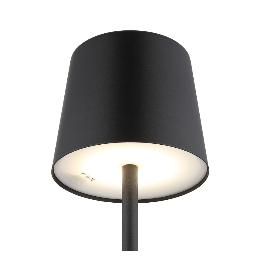 Globo - Lampe de table extérieure tactile LED dimmable LED/2W/5V 3000/4000/6000K 2200 mAh IP44 noire