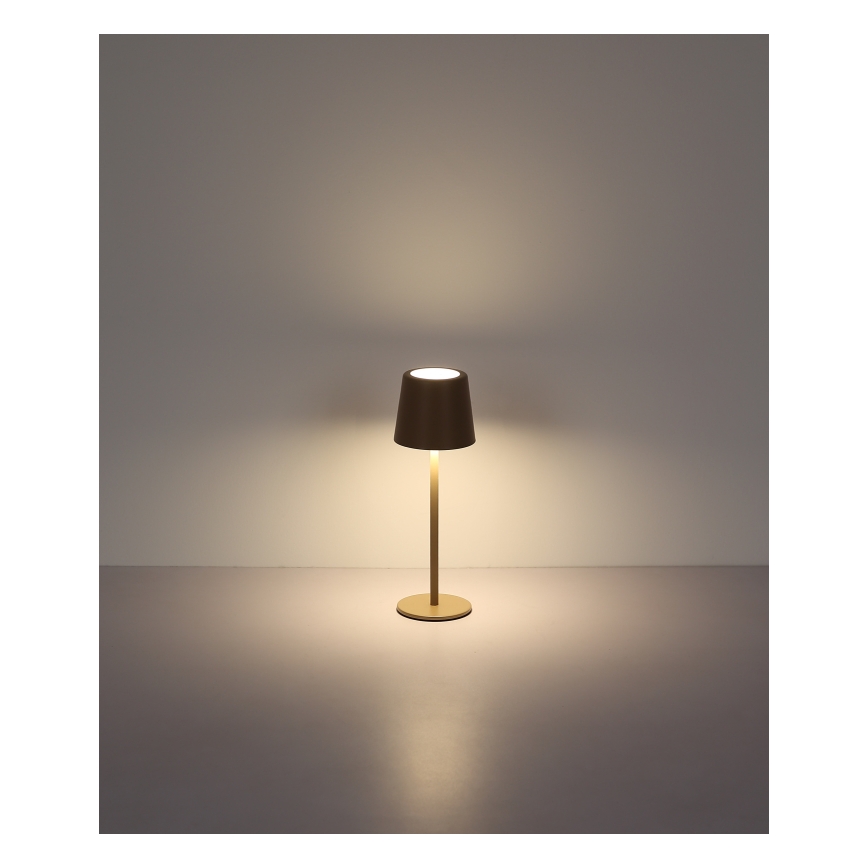 Globo - Lampe de table extérieure tactile LED dimmable LED/2W/5V 3000/4000/6000K 2200 mAh IP44 crème
