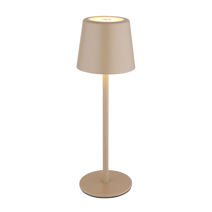 Globo - Lampe de table extérieure tactile LED dimmable LED/2W/5V 3000/4000/6000K 2200 mAh IP44 crème
