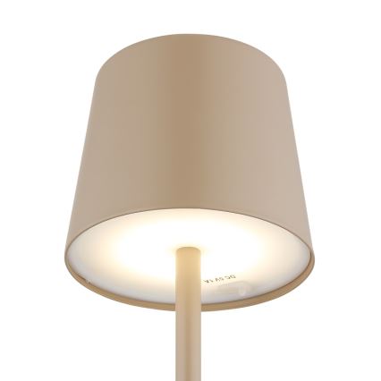 Globo - Lampe de table extérieure tactile LED dimmable LED/2W/5V 3000/4000/6000K 2200 mAh IP44 crème