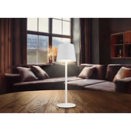 Globo - Lampe de table extérieure tactile LED dimmable LED/2W/5V 3000/4000/6000K 2200 mAh IP44 blanche