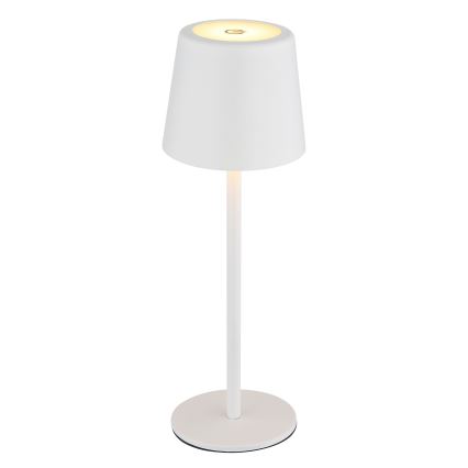 Globo - Lampe de table extérieure tactile LED dimmable LED/2W/5V 3000/4000/6000K 2200 mAh IP44 blanche