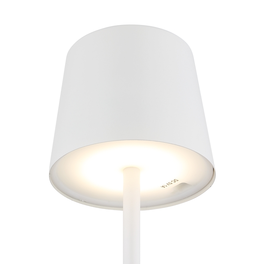 Globo - Lampe de table extérieure tactile LED dimmable LED/2W/5V 3000/4000/6000K 2200 mAh IP44 blanche