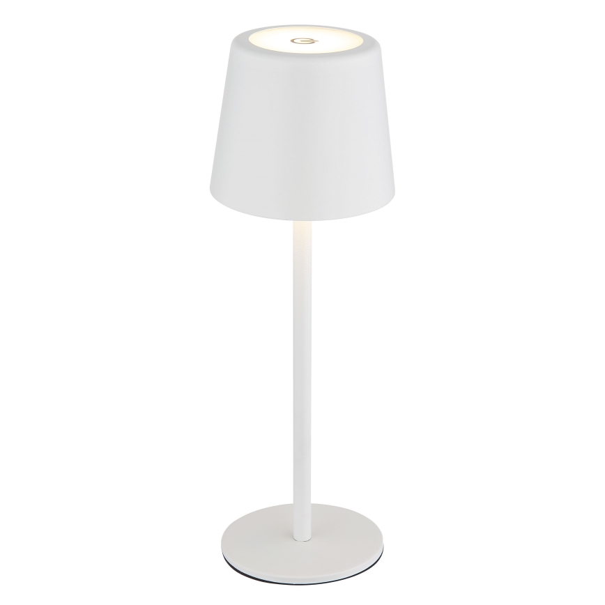 Globo - LED dimbare buiten touch tafellamp LED/2W/5V 3000/4000/6000K 2200 mAh IP44 wit