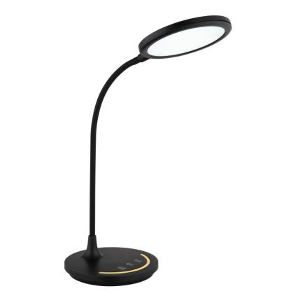 Globo - Lampe de bureau tactile flexible à intensité variable LED/12W/230V 3000/4000/6500K IRC 90 noire