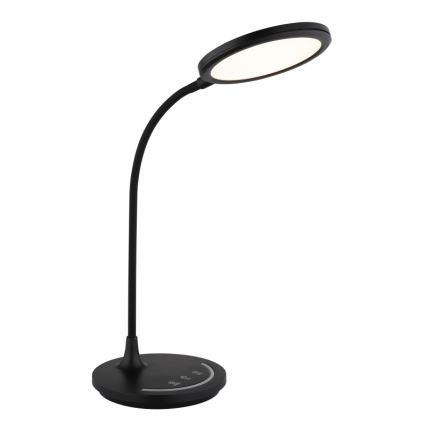 Globo - Lampe de bureau tactile flexible à intensité variable LED/12W/230V 3000/4000/6500K IRC 90 noire