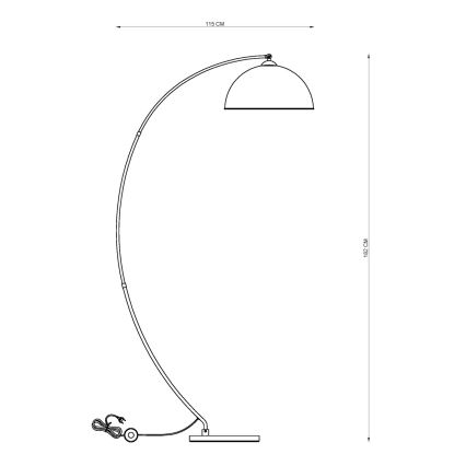 Globo - Lampadaire 1xE27/60W/230V