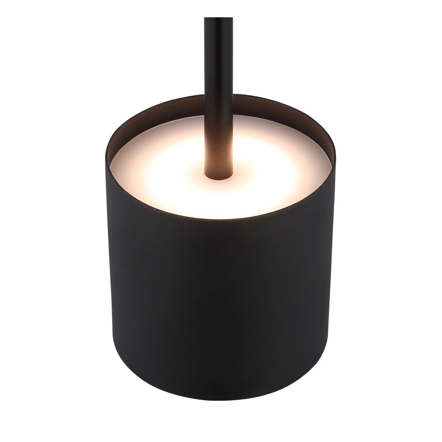 Globo - Lampe de table tactile à LED dimmable et rechargeable LED/1,5W/5V 2200 mAh noire