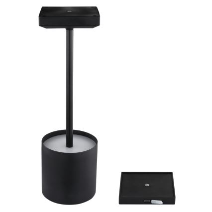 Globo - dimbare LED-tafellamp met touchbediening, oplaadbaar, LED/1,5W/5V 2200 mAh, zwart
