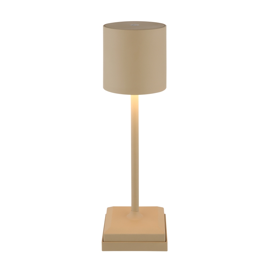 Globo - Dimbare LED-tafellamp met aanraakbediening en oplaadfunctie, LED/1,5W/5V, 2200 mAh, beige