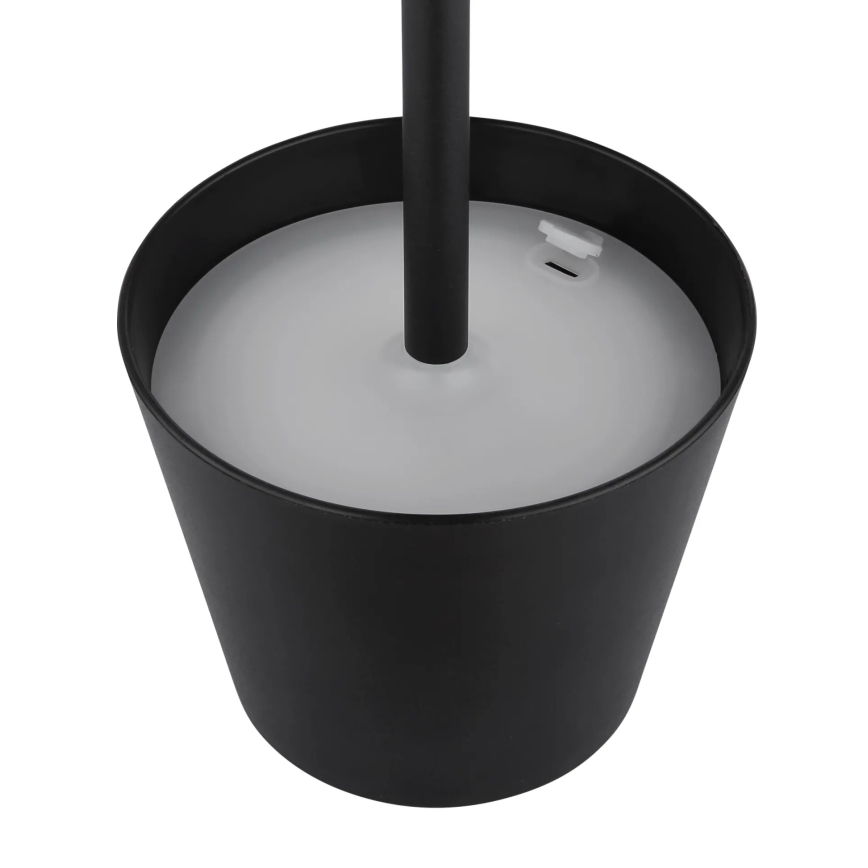 Globo - Lampe de table d'extérieur rechargeable tactile et à intensité réglable 3 en 1 LED/3W/5V 3000/4000/5000K IP54 1800 mAh noire