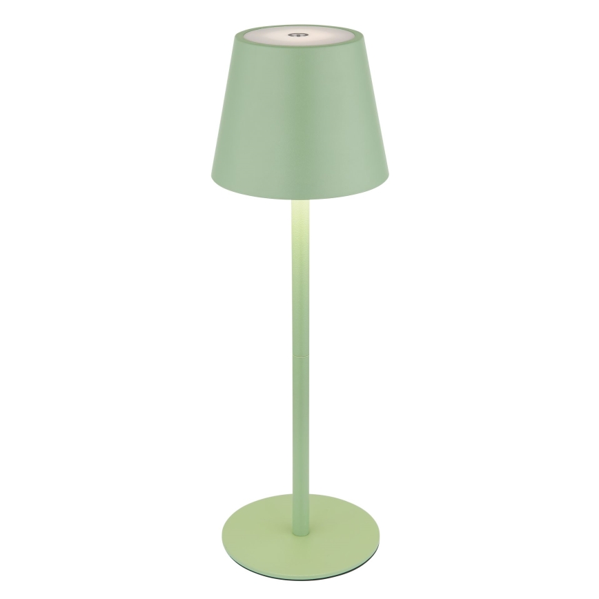Globo - Lampe de table d'extérieur rechargeable 3 en 1, à intensité réglable et à commande tactile LED/3W/5V 3000/4000/5000K IP54 1800 mAh verte