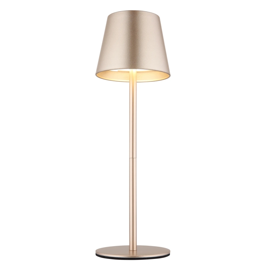 Globo - Lampe de table d'extérieur LED rechargeable tactile et dimmable 3 en 1 LED/3W/5V 3000/4000/5000K IP54 1800 mAh laiton