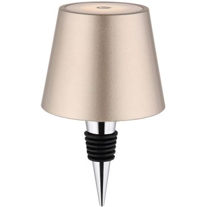 Globo - Lampe de table d'extérieur LED rechargeable tactile et dimmable 3 en 1 LED/3W/5V 3000/4000/5000K IP54 1800 mAh laiton