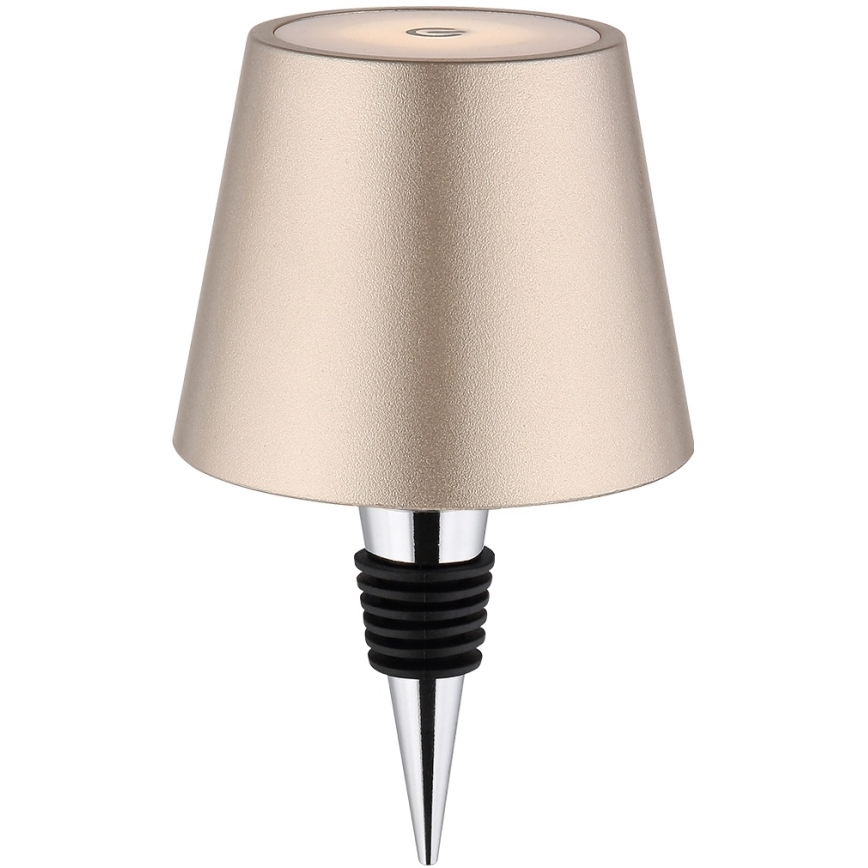 Globo - Lampe de table d'extérieur LED rechargeable tactile et dimmable 3 en 1 LED/3W/5V 3000/4000/5000K IP54 1800 mAh laiton
