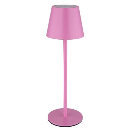 Globo - Lampe de table extérieure rechargeable à LED, dimmable et tactile, 3 en 1 LED/3W/5V 3000/4000/5000K IP54 1800 mAh rose