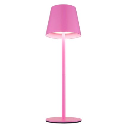 Globo - Lampe de table extérieure rechargeable à LED, dimmable et tactile, 3 en 1 LED/3W/5V 3000/4000/5000K IP54 1800 mAh rose
