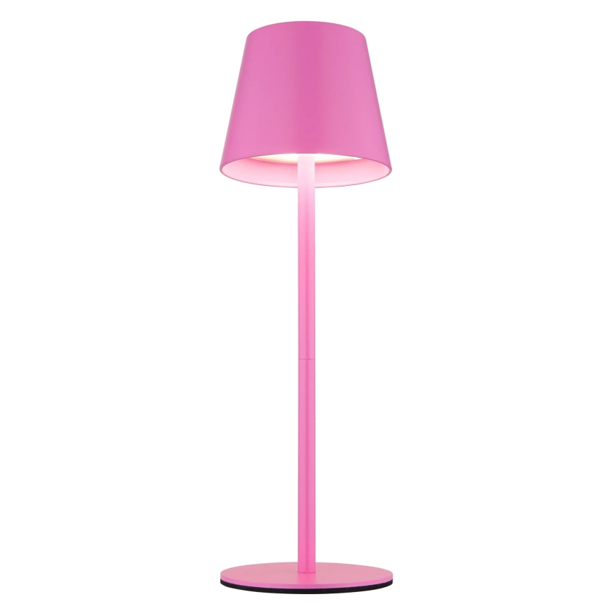 Globo - Lampe de table extérieure rechargeable à LED, dimmable et tactile, 3 en 1 LED/3W/5V 3000/4000/5000K IP54 1800 mAh rose