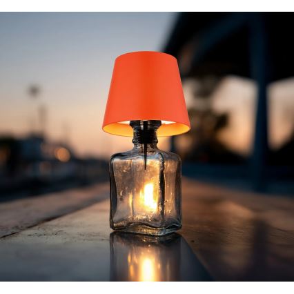 Globo - Lampe de table d'extérieur LED tactile rechargeable et dimmable 3 en 1 LED/3W/5V 3000/4000/5000K IP54 1800 mAh rouge