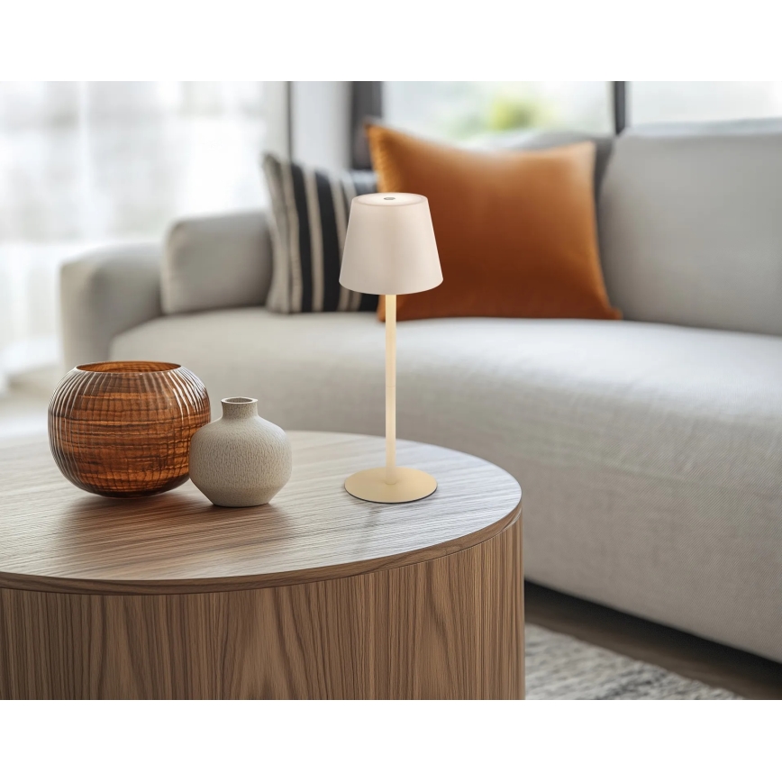 Globo - Dimbare aanraakgevoelige oplaadbare tafellamp voor buiten LED/3W/5V 3000/4000/5000K IP54 1800 mAh