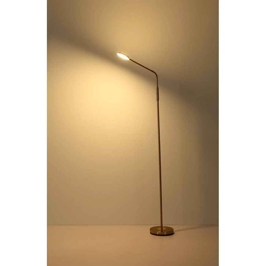 Globo - Lampadaire LED tactile dimmable LED/6,5W/230V 2700/3350/4000K laiton