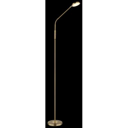 Globo - LED dimbare vloerlamp met touchbediening LED/6,5W/230V 2700/3350/4000K messing