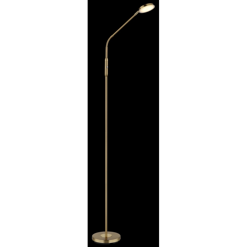 Globo - LED dimbare vloerlamp met touchbediening LED/6,5W/230V 2700/3350/4000K messing