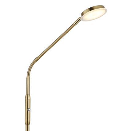 Globo - LED dimbare vloerlamp met touchbediening LED/6,5W/230V 2700/3350/4000K messing